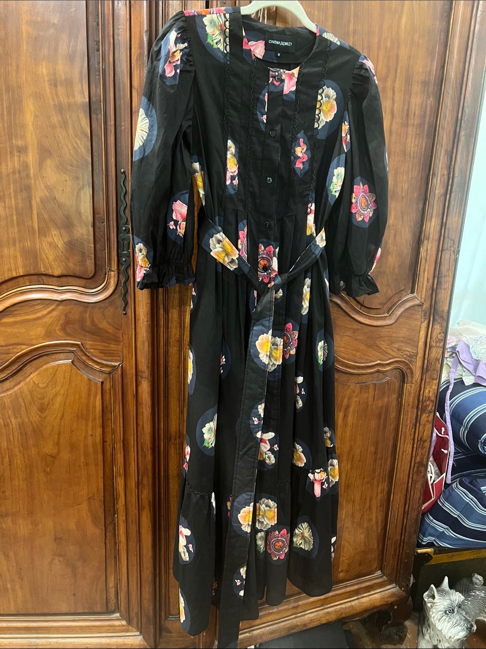 Cynthia Rowley Moonlit Fleur Voile Midi Dress - Picture 2 of 8